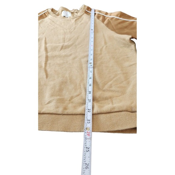 Urban Outfitters Sweatshirt Mens Size M Khaki/Brown Cotton Crew Neck Long Sleeve - Picture 5 of 6